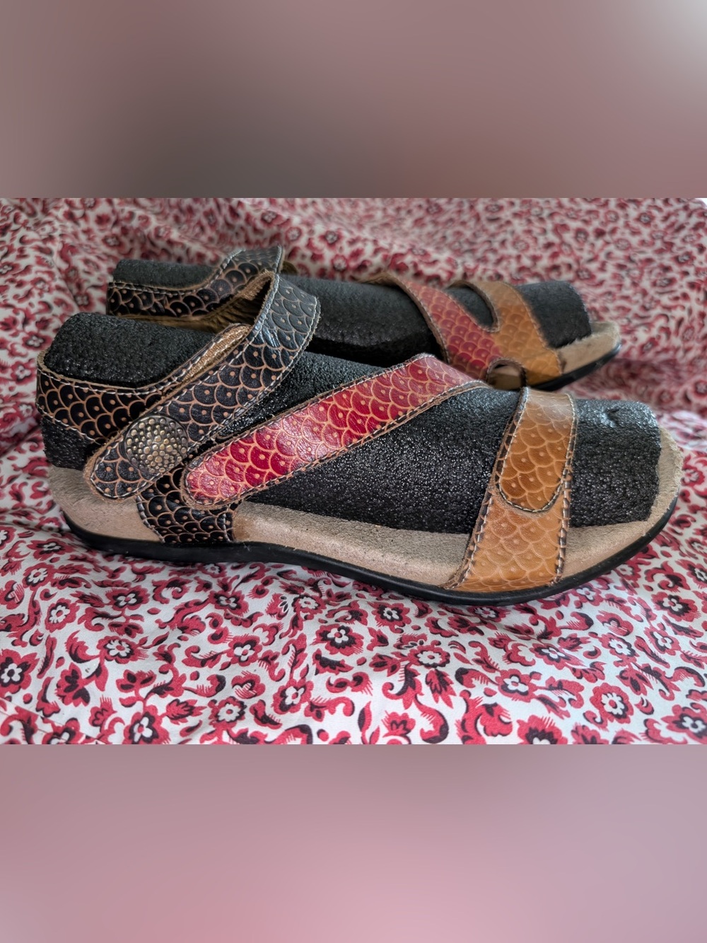 Spring Step L’artiste Novato Multi-Color Strappy Comfort Sandals 39Eur, 8-8.5US